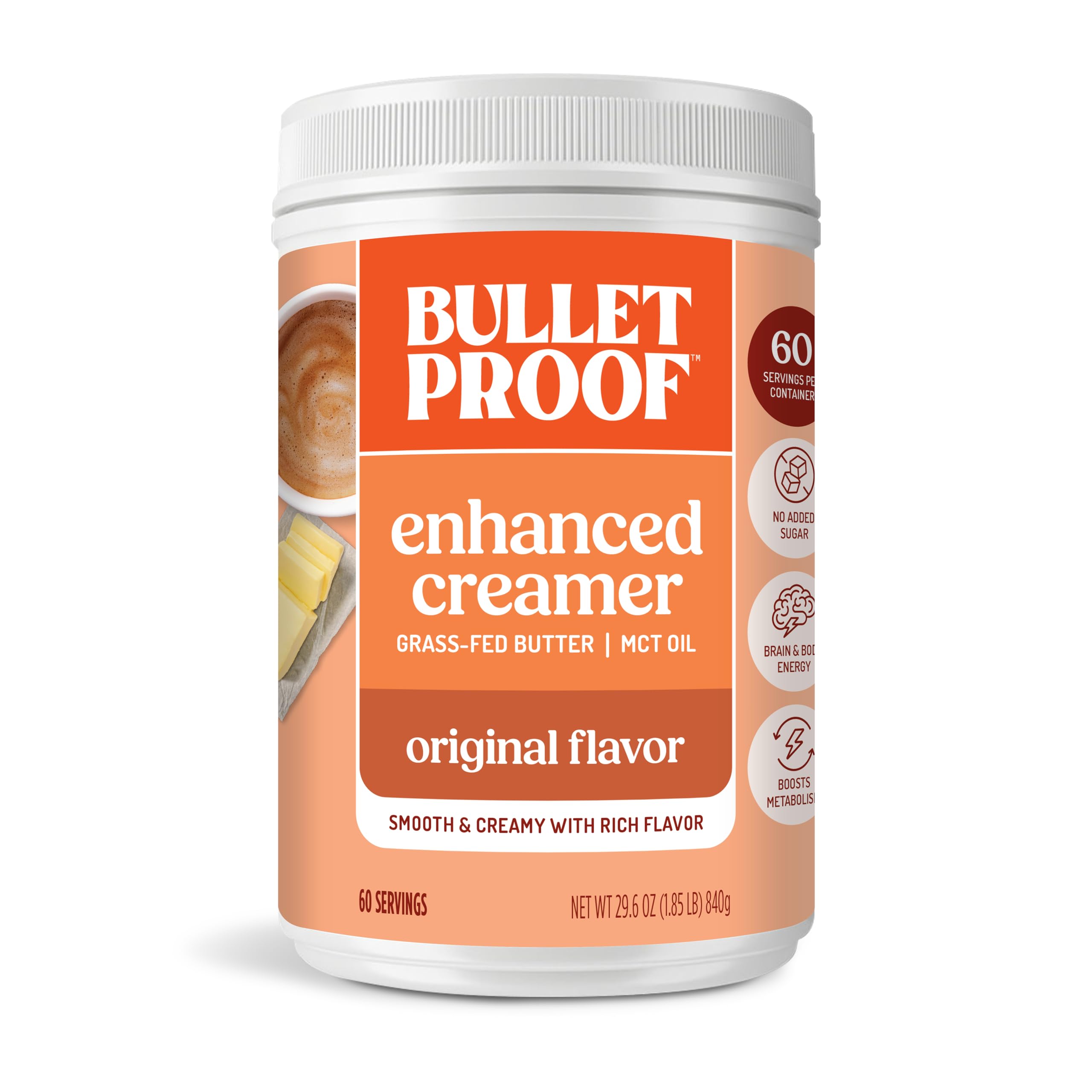 Amazon.com: Bulletproof Original Creamer, Keto Coffee Creamer with